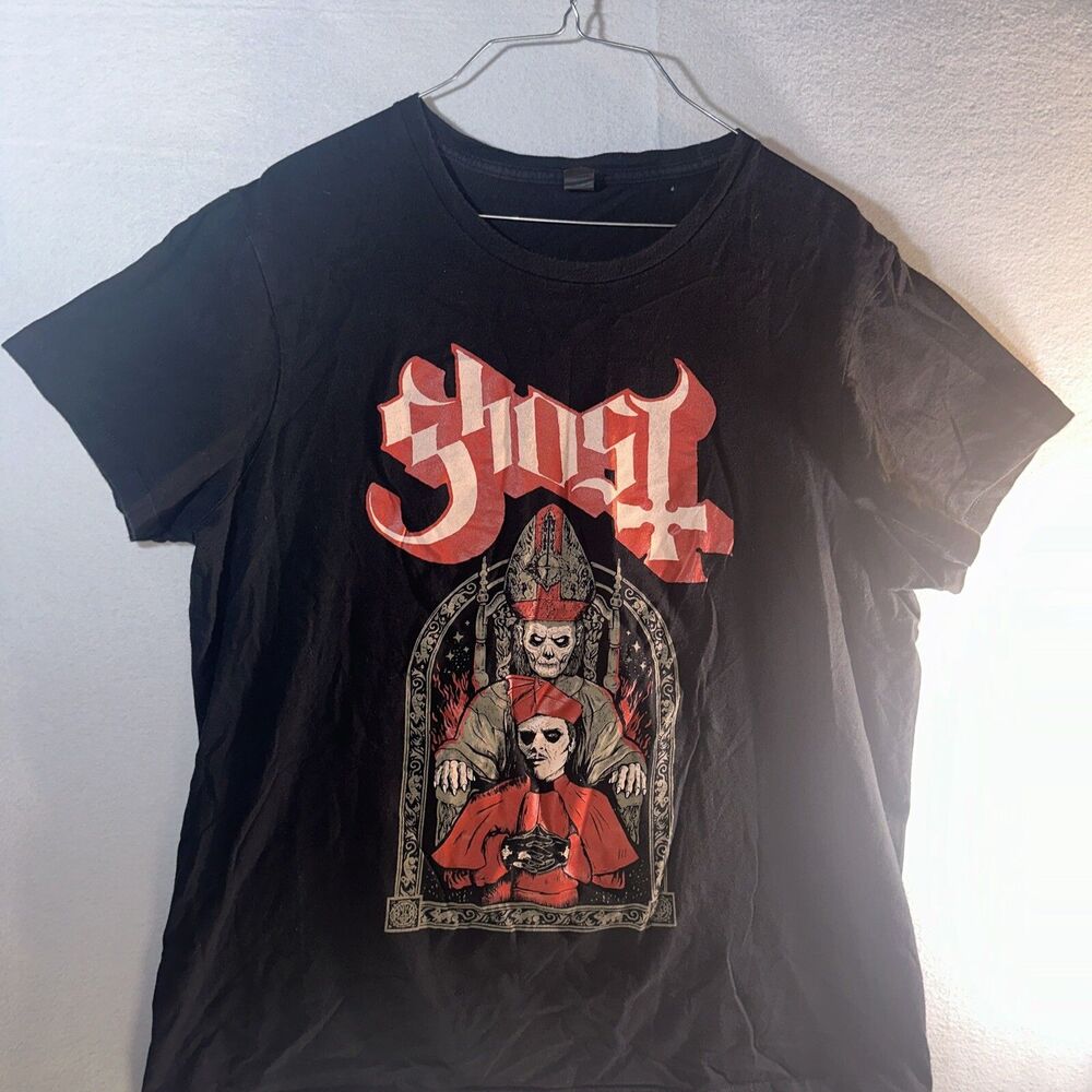 Ghost T-Shirt Cardinal Copia / Papa Emeritus Men's Size XL Heavy Metal Band